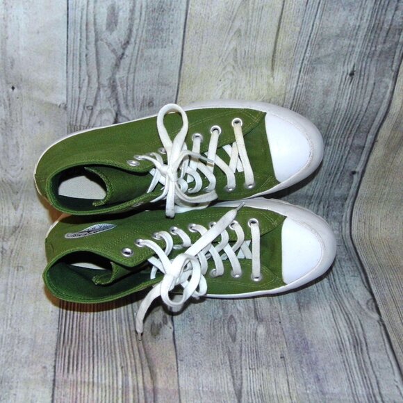 CONVERSE Chuck Taylor All Star Lugged High Cypress Green Sneakers Womens Size 9 - Picture 6 of 8